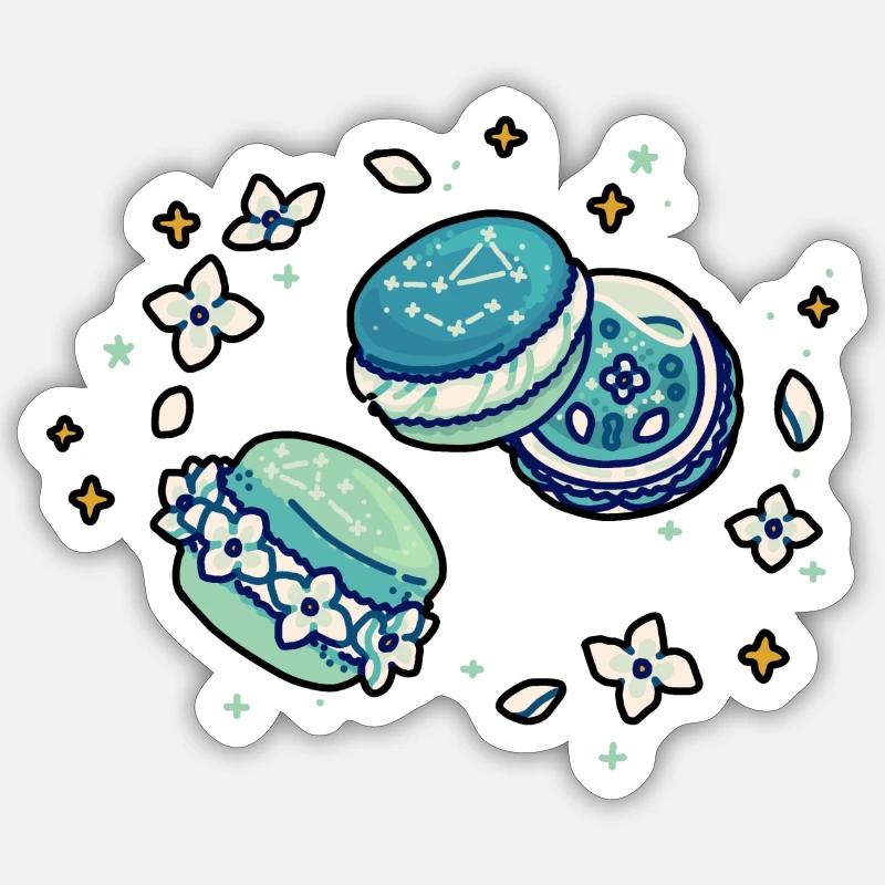 Fresh macarons Sticker size S (10 x 10 cm)