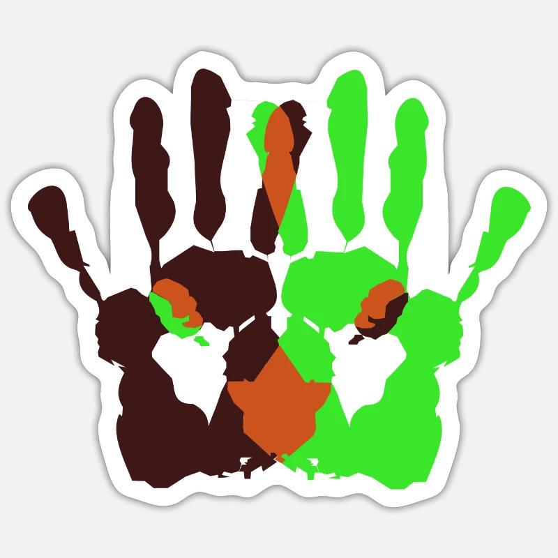 Hands Sticker size S (10 x 10 cm)