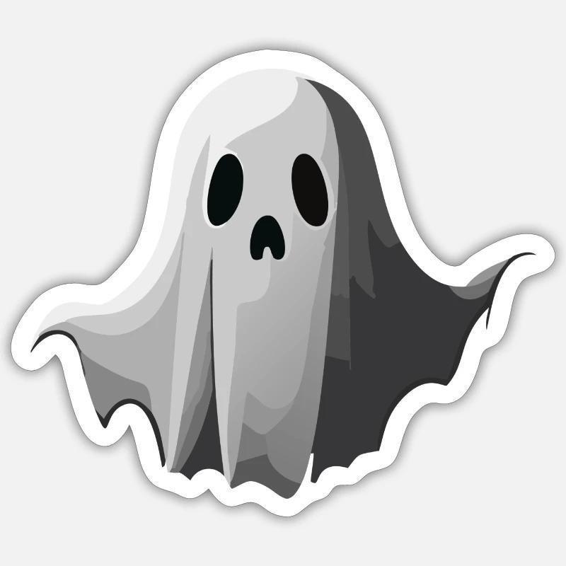 Haunted Face: Our Ghostly Design Sticker size S (10 x 10 cm)