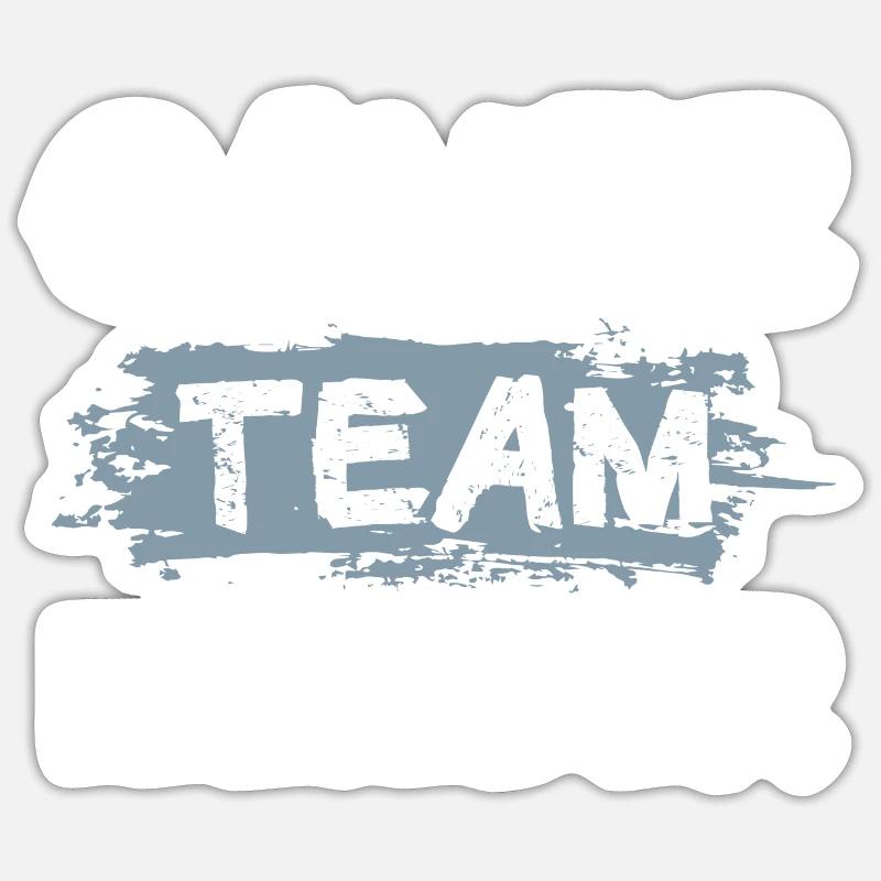 L’équipe des joueurs - Sticker taille S (10 x 10 cm) - blanc mat