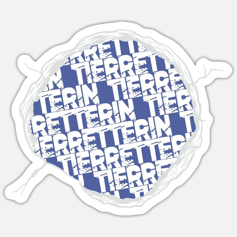 dog statement geburtstag geschenkidee vegetarisch Sticker Größe S (10 x 10 cm)