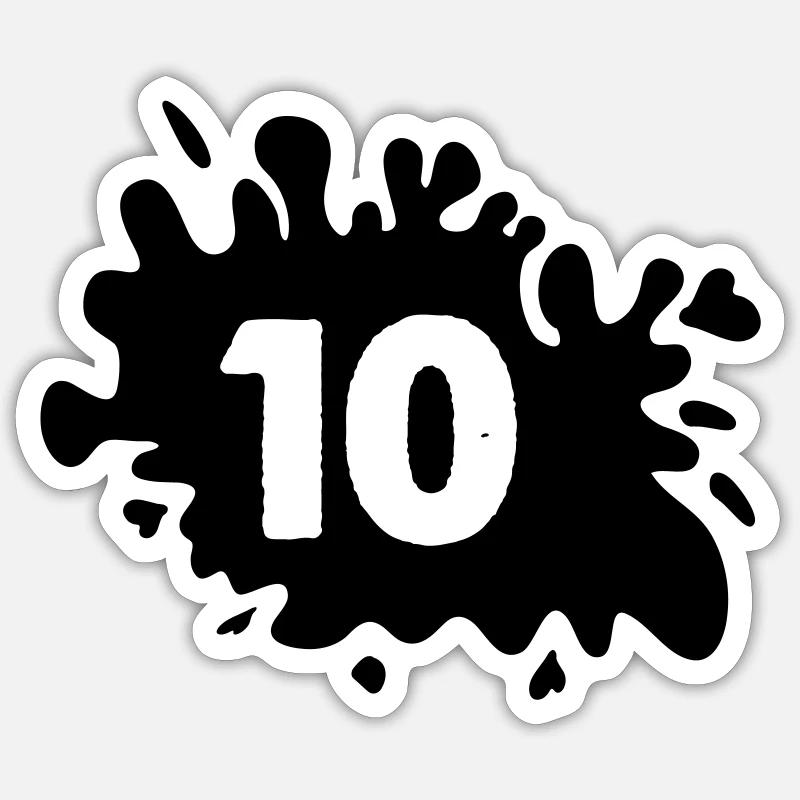 Blobs 10 Sticker size S (10 x 10 cm)