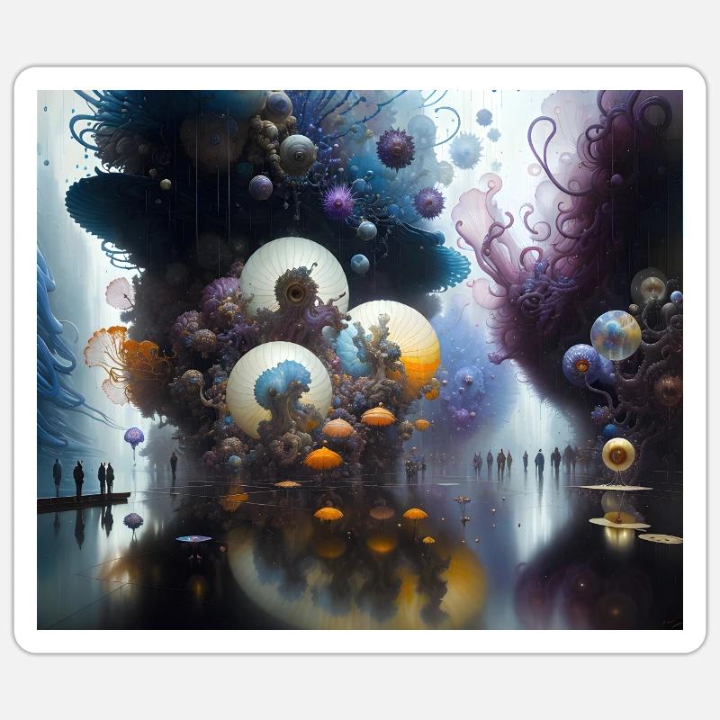 Voyage en Actarus #2 - Sticker taille S (10 x 10 cm) - blanc mat