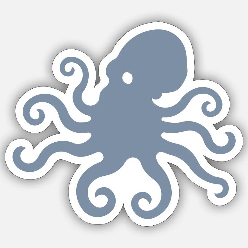 octovius logo Sticker Größe S (10 x 10 cm)