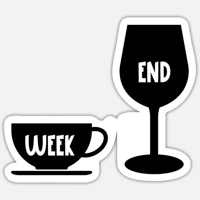 week-end Sticker taille S (10 x 10 cm)