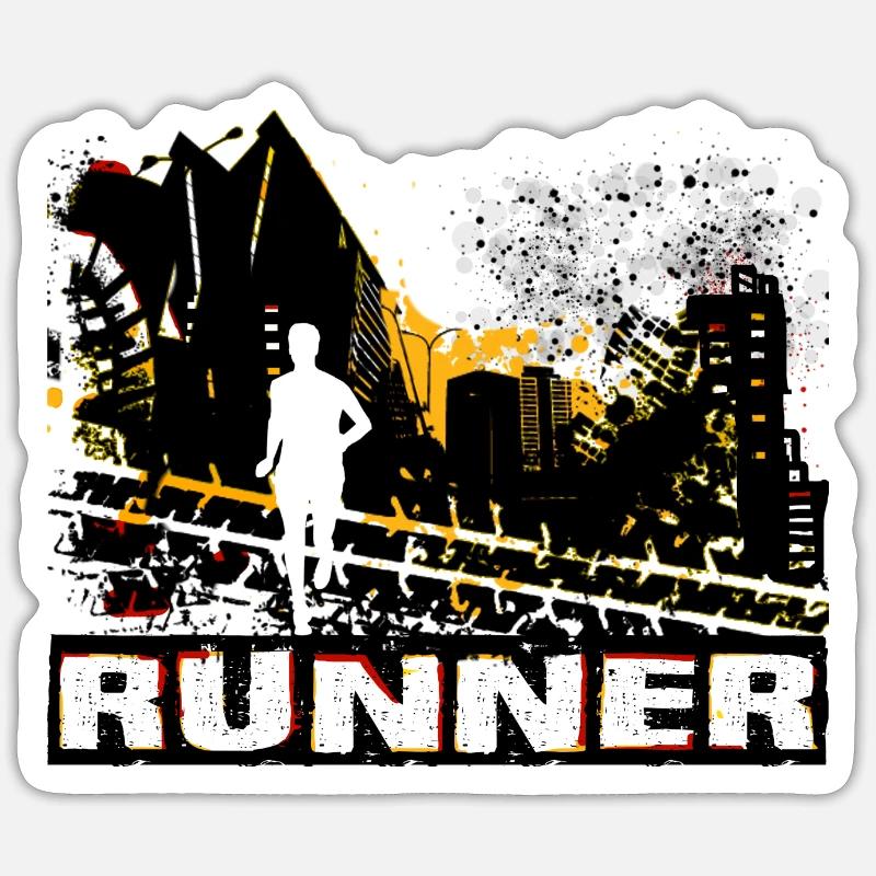 Coureur Sticker taille S (10 x 10 cm)