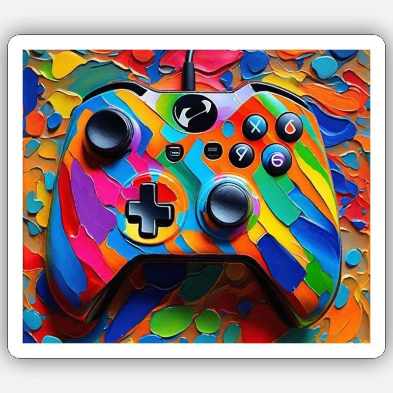 Colourbomb Controller - Sticker size S (10 x 10 cm) - white matte
