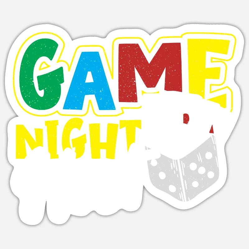 Board Games Game Board Gift - Sticker size S (10 x 10 cm) - white matte