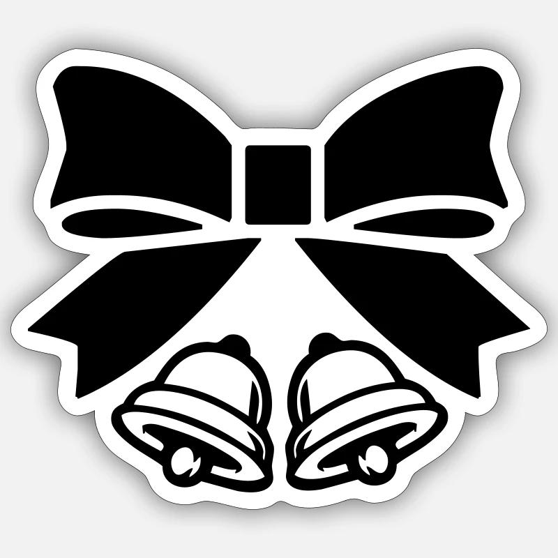 Cloches - Sticker taille S (10 x 10 cm) - blanc mat