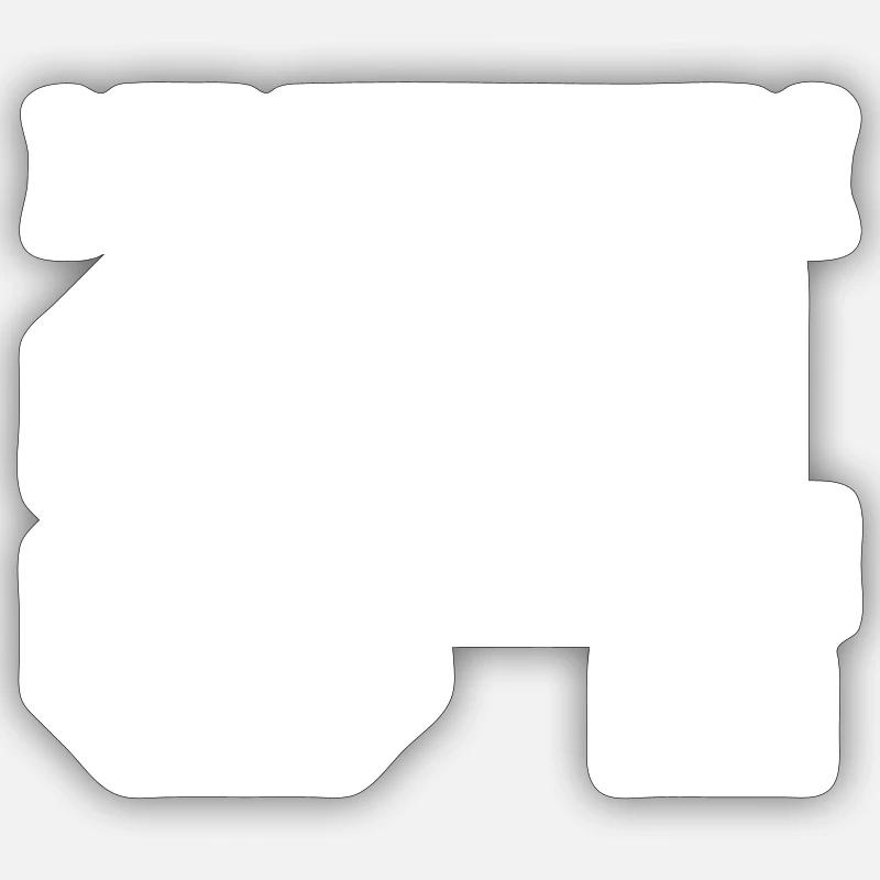 1984 - Sticker Größe S (10 x 10 cm) - Mattweiß
