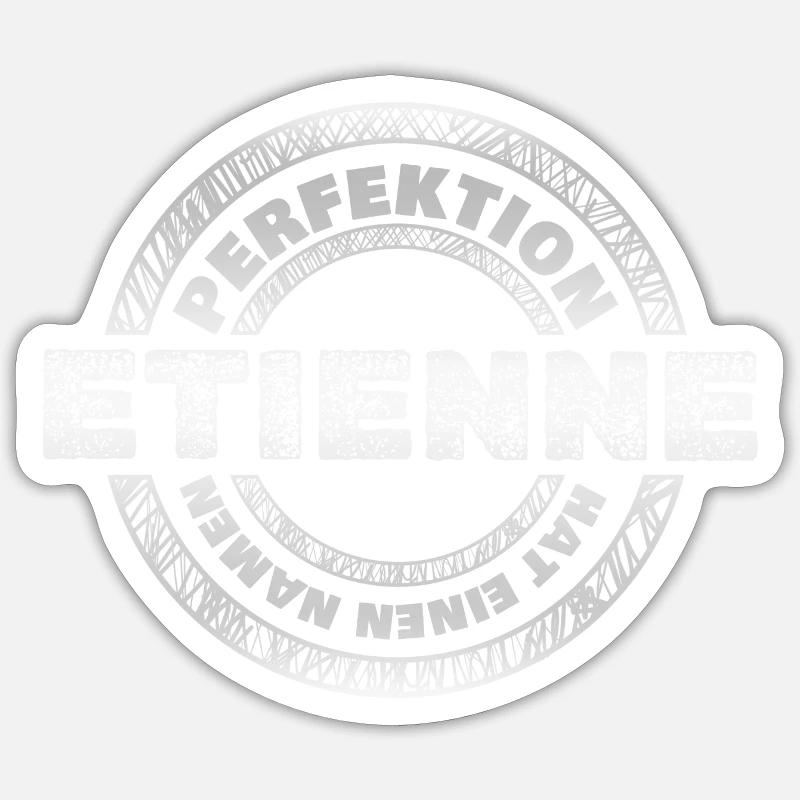 Etienne Etienne - Sticker Größe S (10 x 10 cm) - Mattweiß