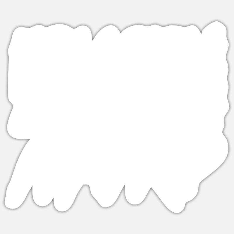 Bald Head Baldness Beard Bald Head Sticker size S (10 x 10 cm)