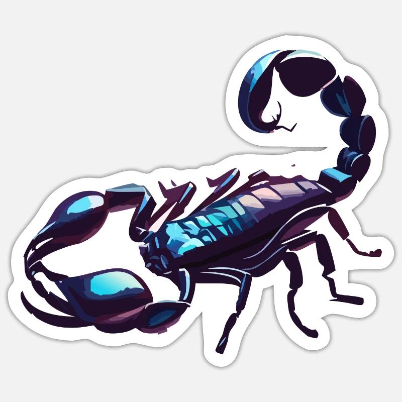 Chrome spike - Sticker size S (10 x 10 cm) - white matte