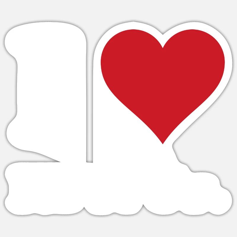 I Heart RFK JR - Sticker size S (10 x 10 cm) - white matte