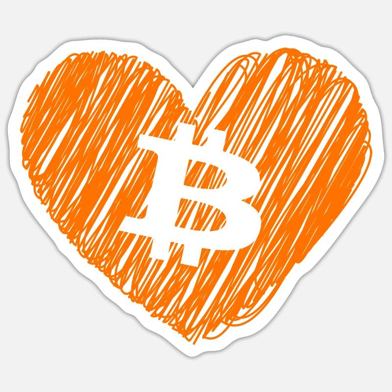 Bitcoin Crypto Cryptocurrency Splash Sticker taille S (10 x 10 cm)