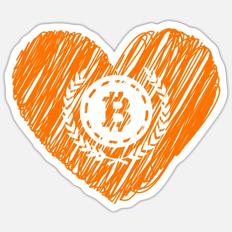 Bitcoin Crypto Cryptocurrency Splash - Sticker Größe S (10 x 10 cm) - Mattweiß