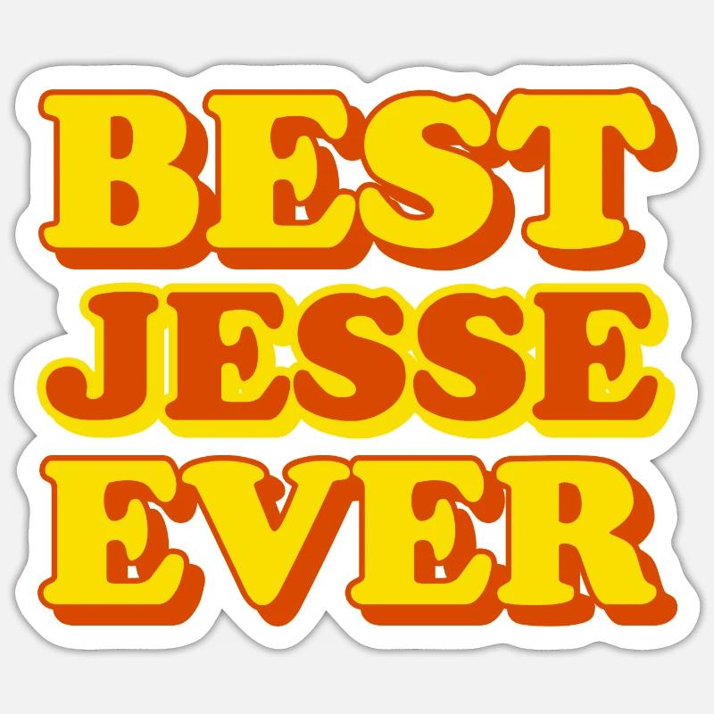 Funny gift with first name Jesse Sticker size S (10 x 10 cm)