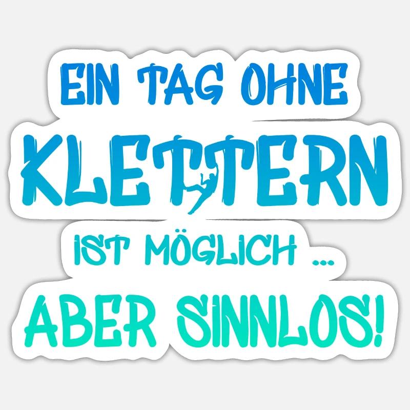 klettern Sticker Größe S (10 x 10 cm)