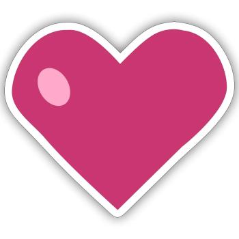 Schenk mir dein Herz - Sticker Größe S (10 x 10 cm) - Mattweiß - Vorne
