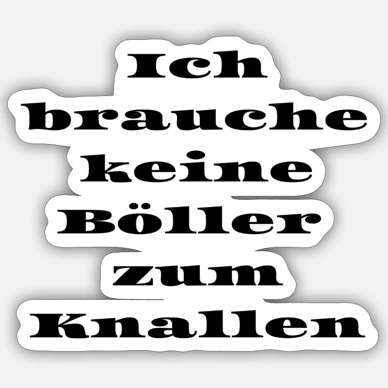 Silvester - Sticker Größe S (10 x 10 cm) - Mattweiß