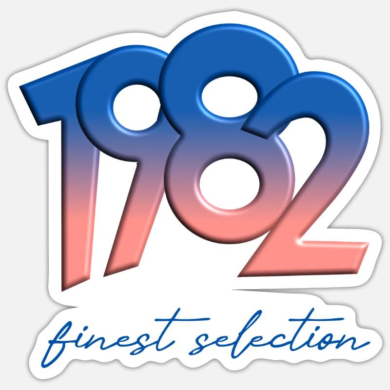 1982 - La plus belle sélection - Sticker taille S (10 x 10 cm) - blanc mat