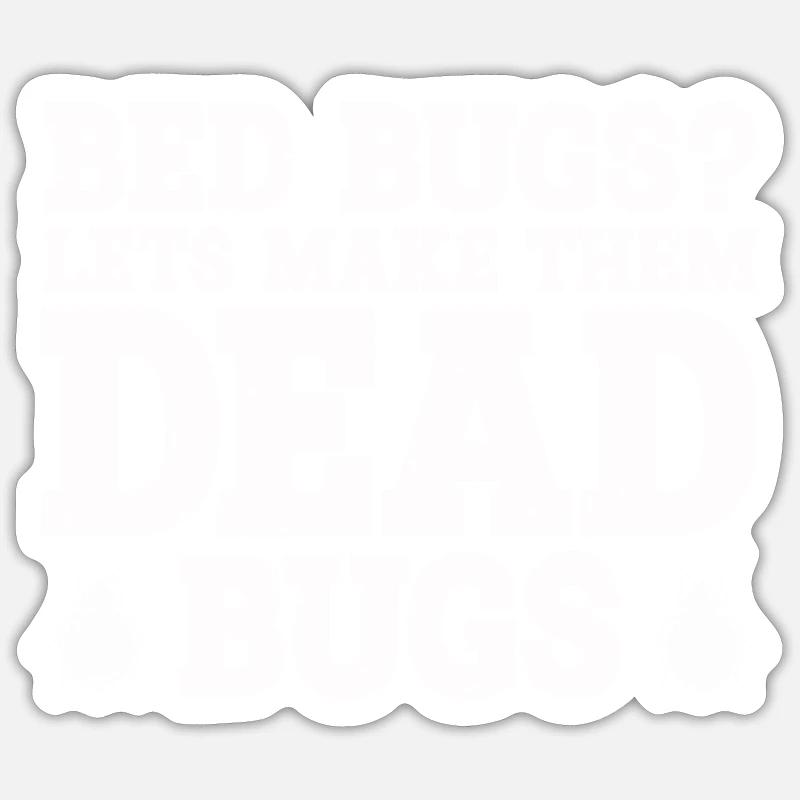 Schädlingsbekämpfung - Sticker Größe S (10 x 10 cm) - Mattweiß