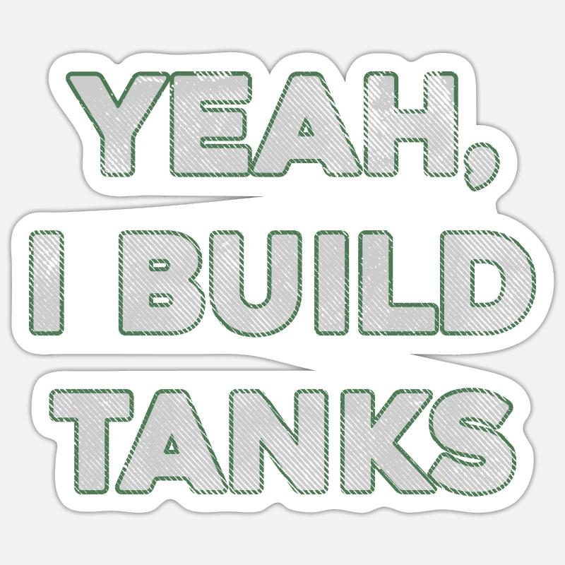 Scale Model Tank Builder Sticker size S (10 x 10 cm)