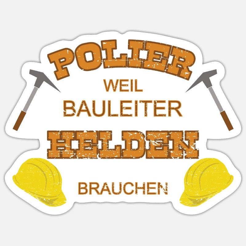 Polier Held Sticker Größe S (10 x 10 cm)