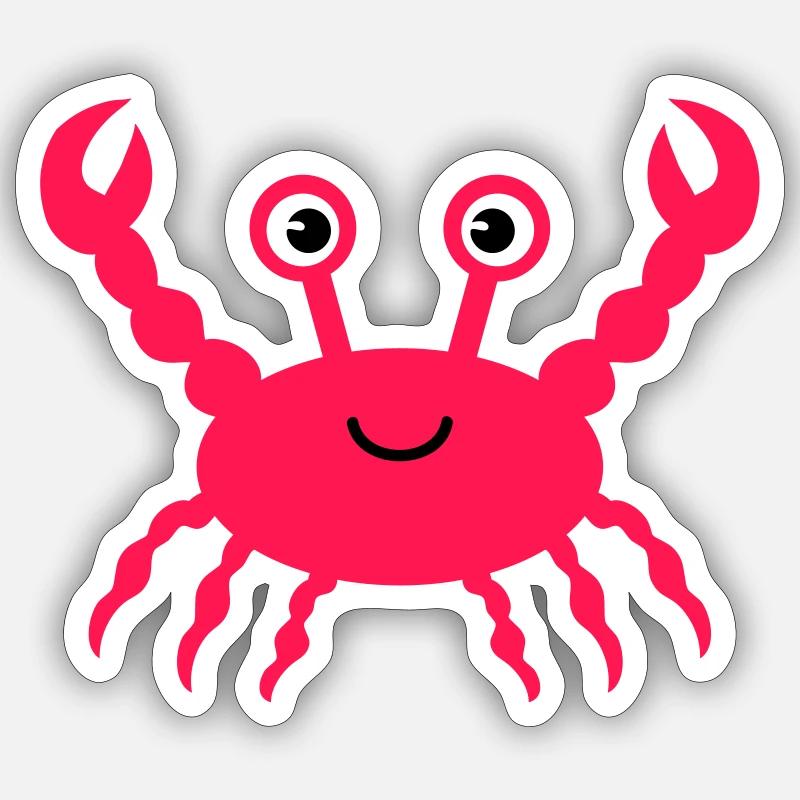 Krabbe Comic Sticker size S (10 x 10 cm)