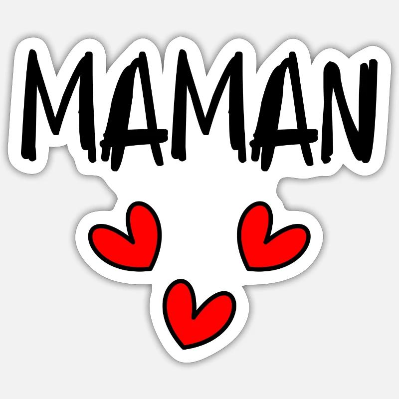 MAMA - Sticker Größe S (10 x 10 cm) - Mattweiß