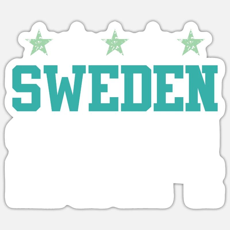 Suède 2024 Circuits Sticker taille S (10 x 10 cm)