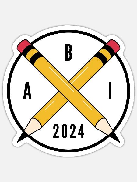 Abi 2024 Abitur 2024 Abschluss Schulabschluss - Sticker Größe S (10 x 10 cm) - Mattweiß