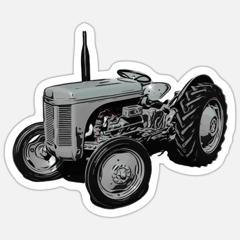 Alter Fergie TE20 Traktor Sticker Größe S (10 x 10 cm)