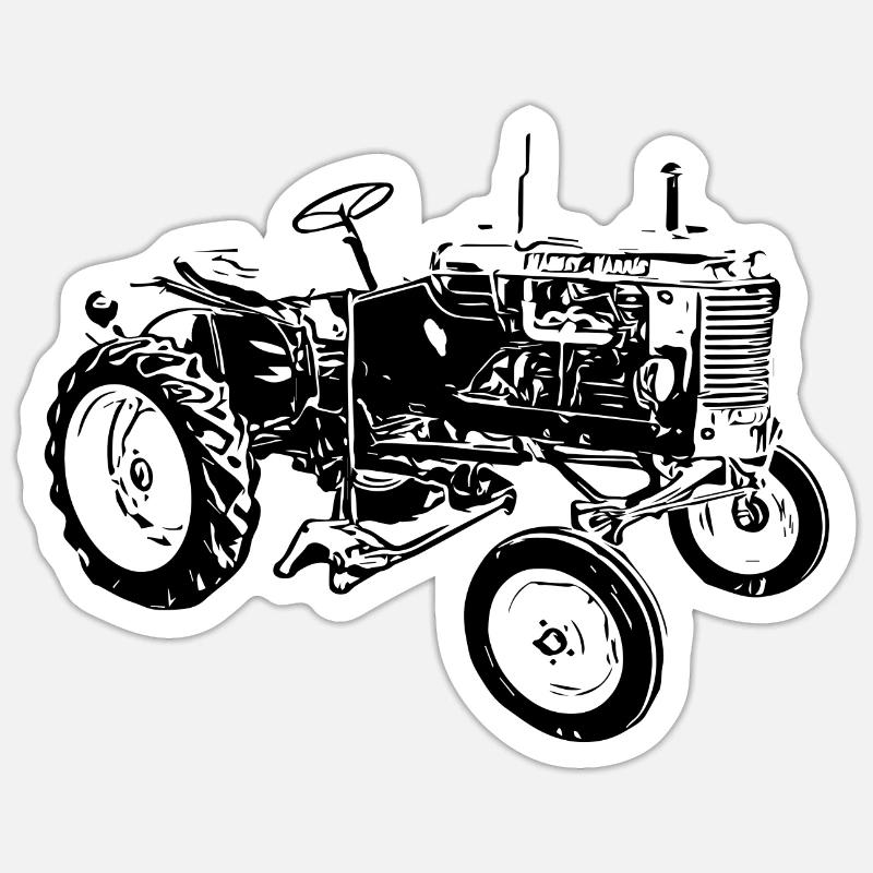 Traktor Pony Sticker Größe S (10 x 10 cm)