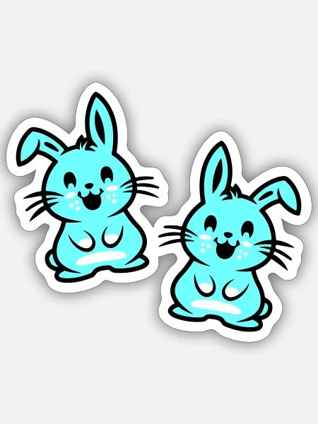  - Sticker size S (10 x 10 cm) - white matte