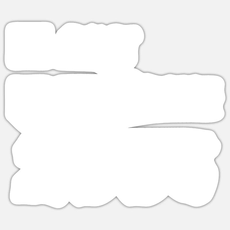 2003 - Sticker taille S (10 x 10 cm) - blanc mat