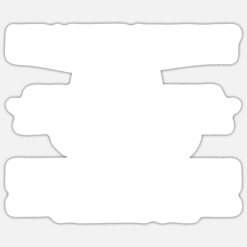 Traktor - Sticker Größe S (10 x 10 cm) - Mattweiß