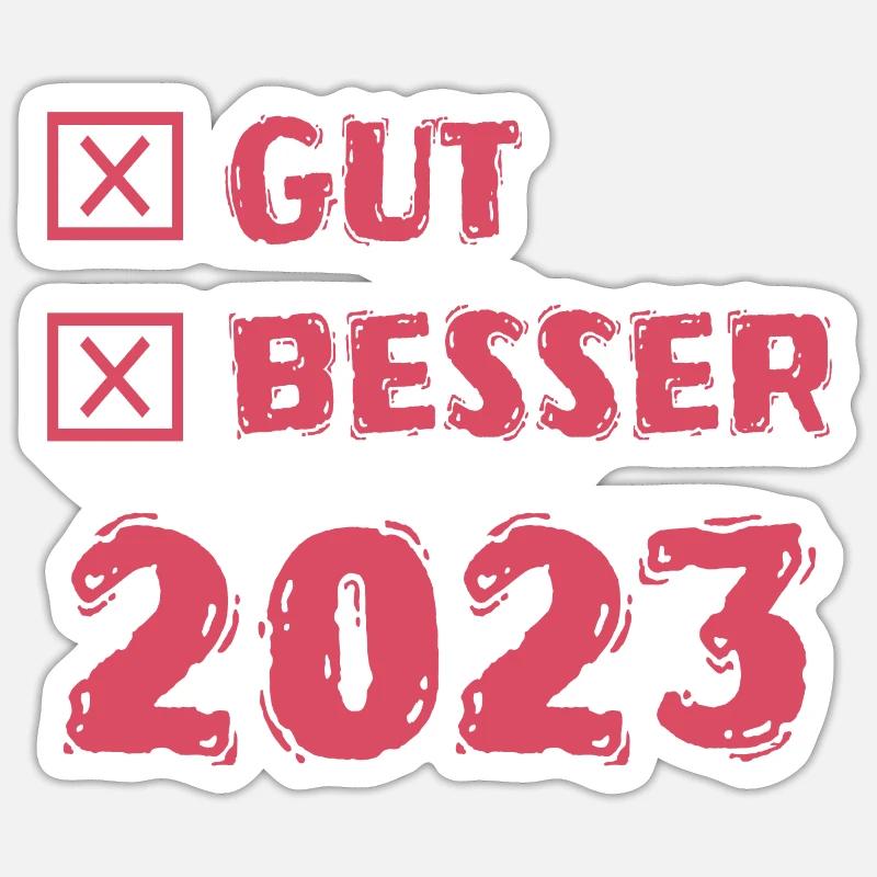 2023 - Sticker Größe S (10 x 10 cm) - Mattweiß
