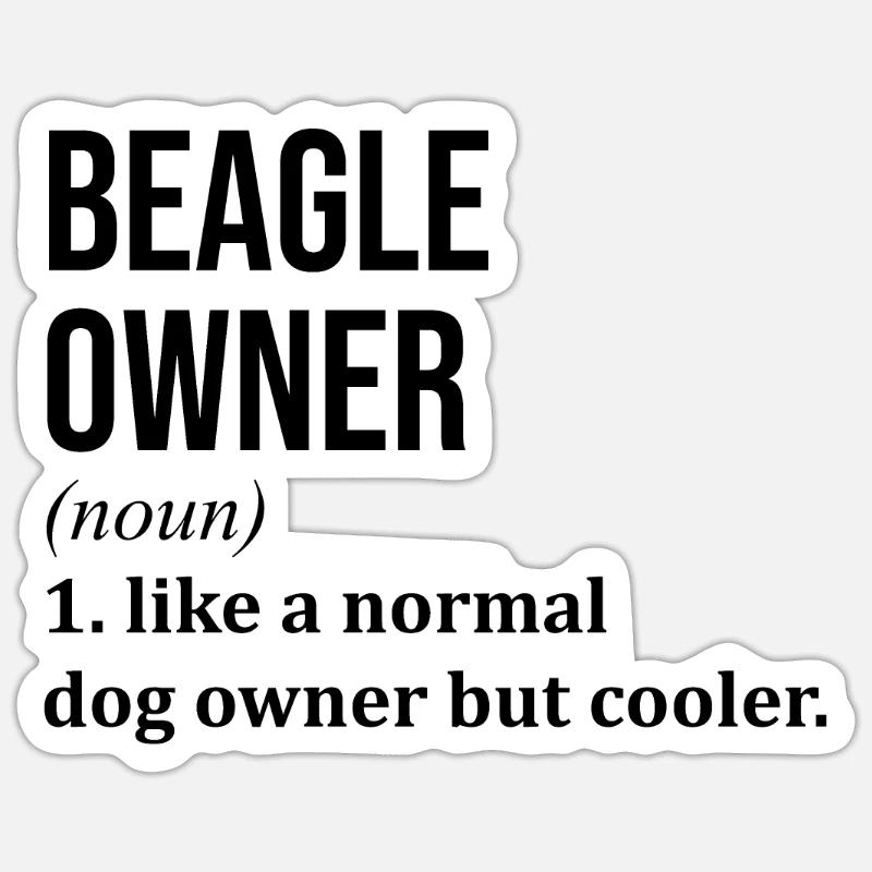 Beagle - Sticker size S (10 x 10 cm) - white matte