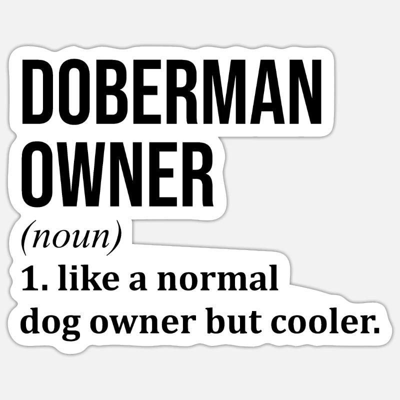 Doberman Sticker size S (10 x 10 cm)