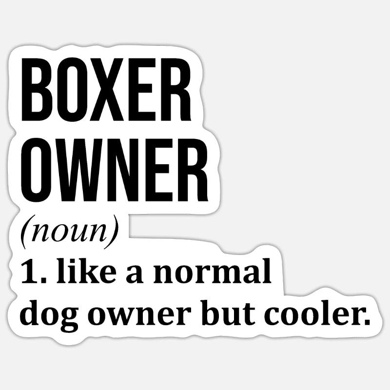 Boxer Sticker size S (10 x 10 cm)