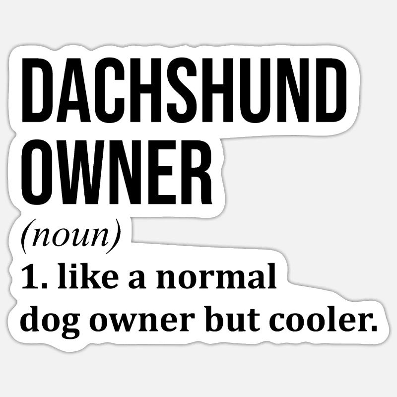 Dachshund Sticker size S (10 x 10 cm)