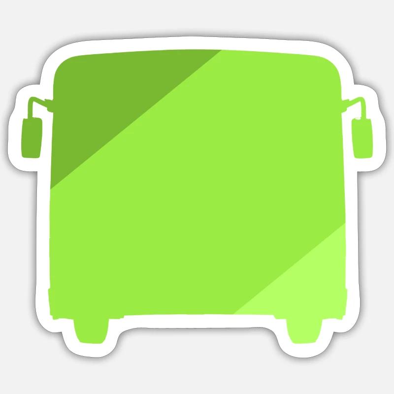 Bus Driver Driver Driver - Sticker size S (10 x 10 cm) - white matte