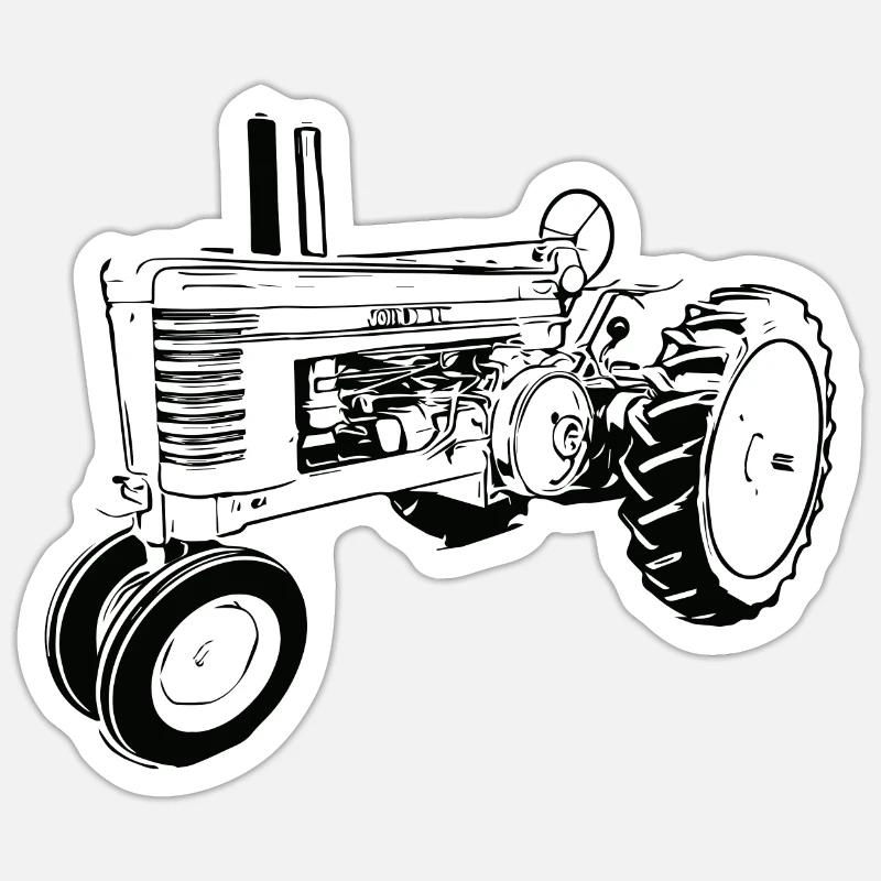 Model A Traktor Sticker Größe S (10 x 10 cm)