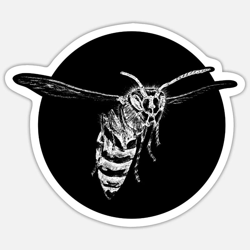 Wasp - Bee - Insect Sticker size S (10 x 10 cm)
