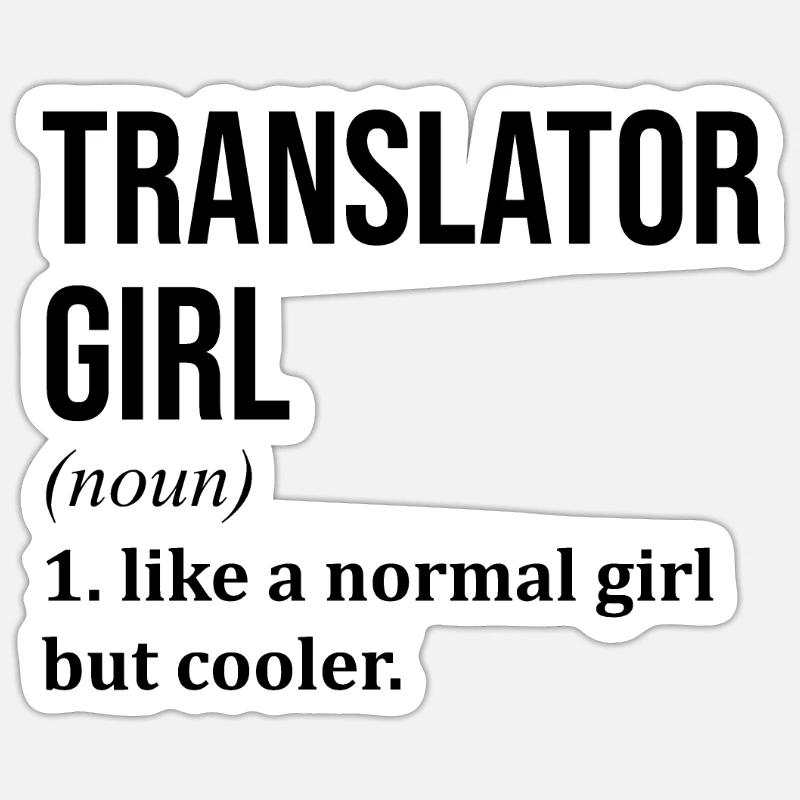 Translator Sticker size S (10 x 10 cm)