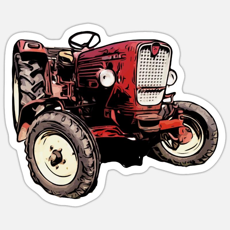 Güldner G40 Tractor - Sticker size S (10 x 10 cm) - white matte