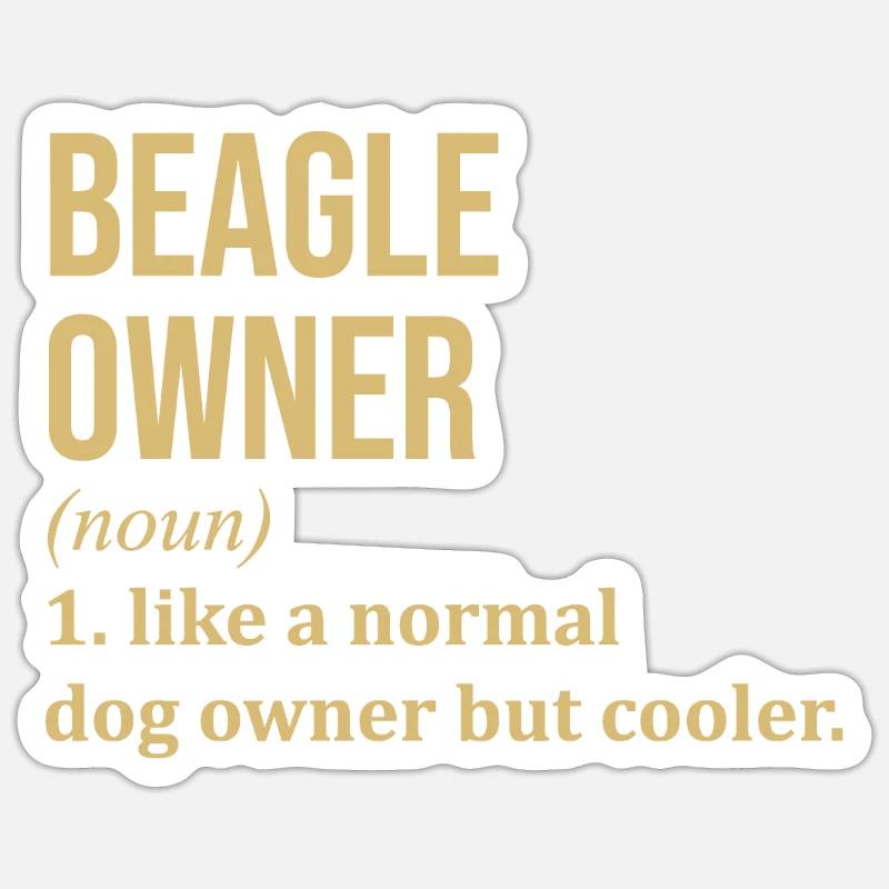 Beagle - Sticker size S (10 x 10 cm) - white matte