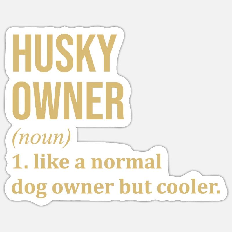 Husky - Sticker size S (10 x 10 cm) - white matte