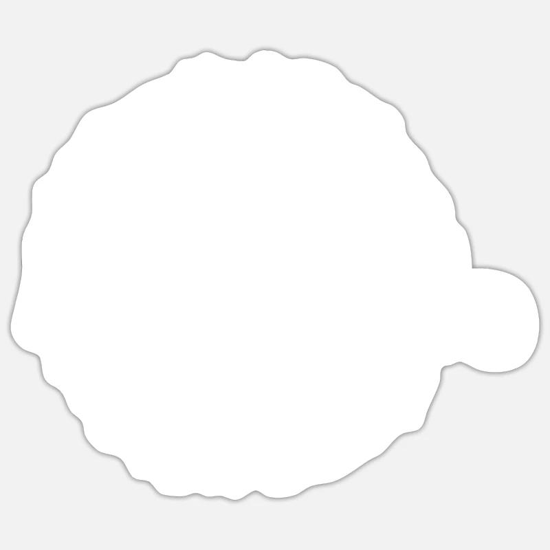 Marcio - Sticker taille S (10 x 10 cm) - blanc mat